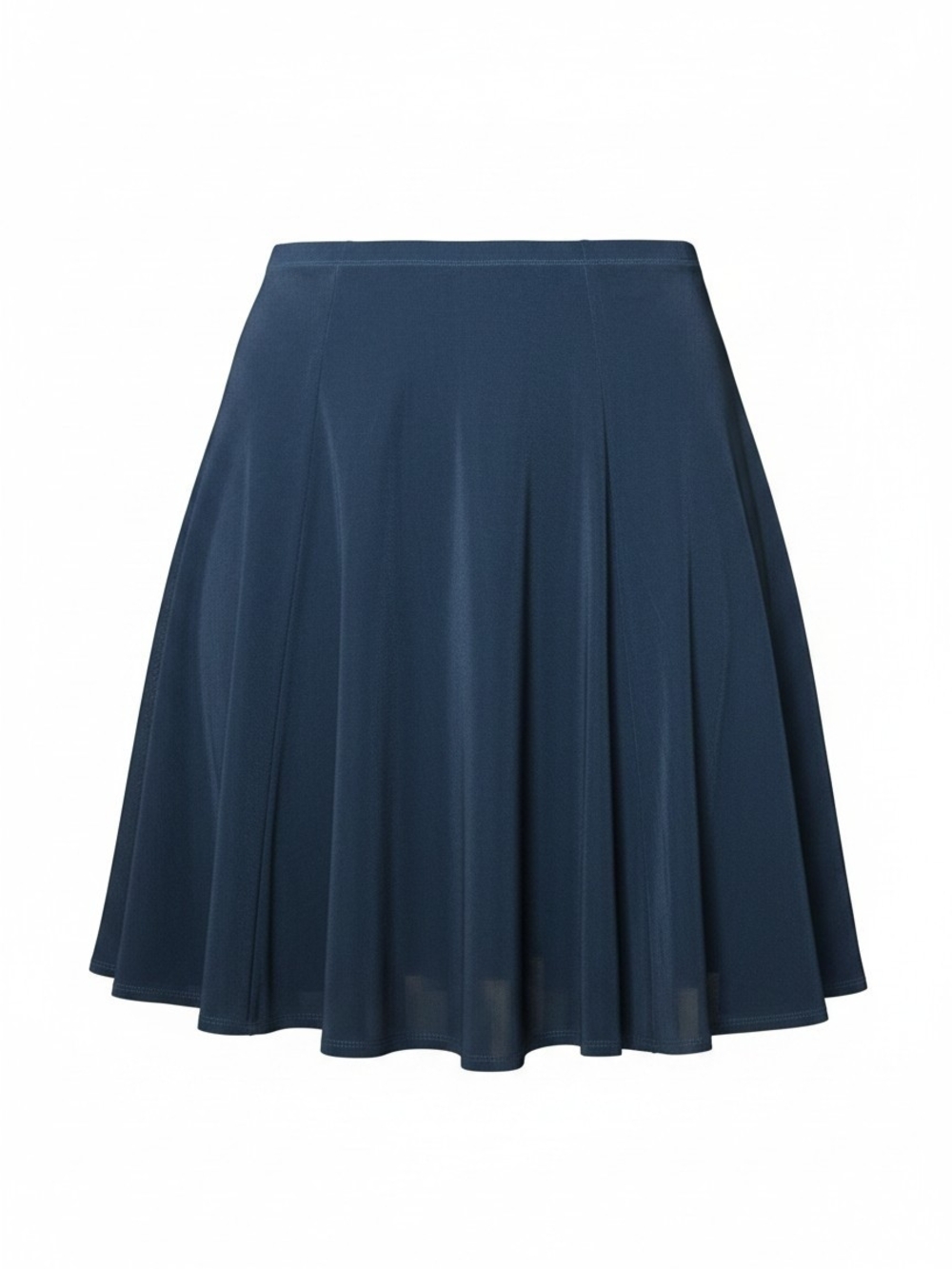 TRAVELERS BY CHICO'S | Black Stretch Knit Flowy A-Line Pull-On Capsule Skirt | L